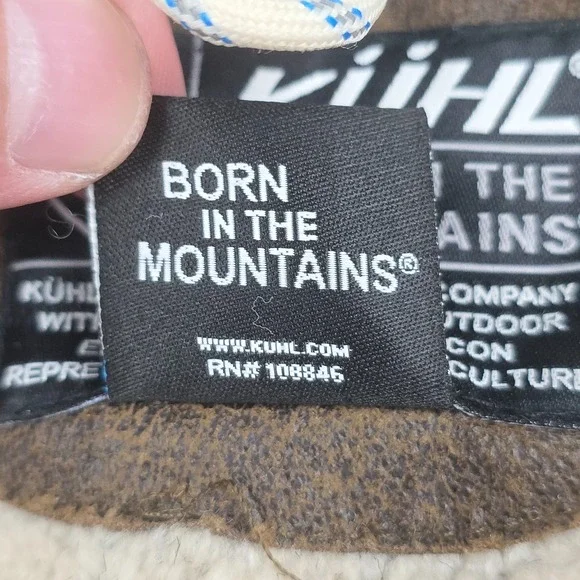 KUHL Dani Sherpa Jacket Women's Medium Brown Zip Heavy Outdoors - Picture 11 of 16